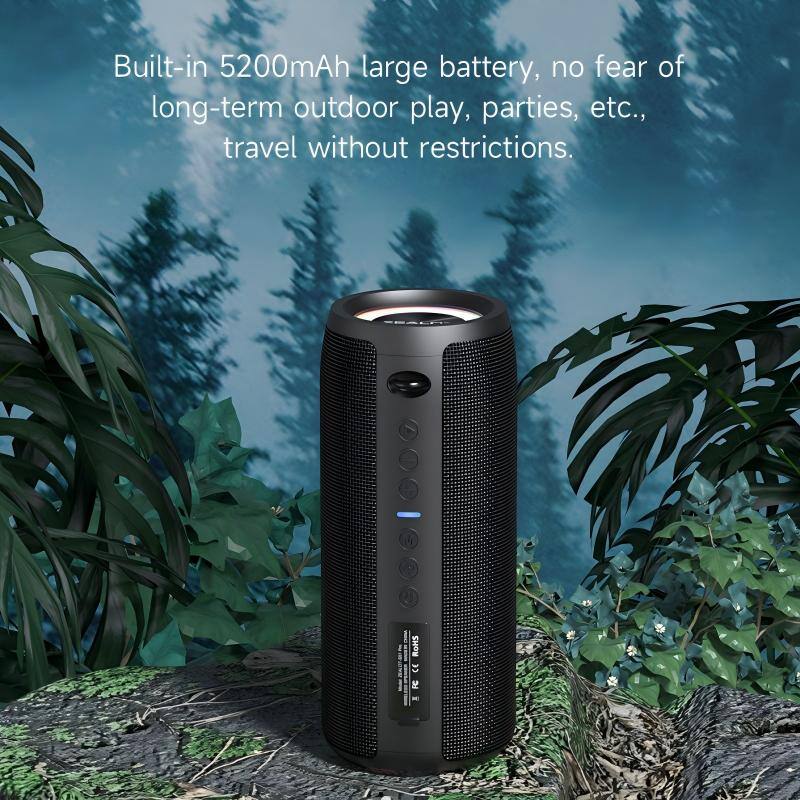 Built-in 5200mAh large battery, no fear of long-term outdoor play, parties, etc., travel without restrictions.