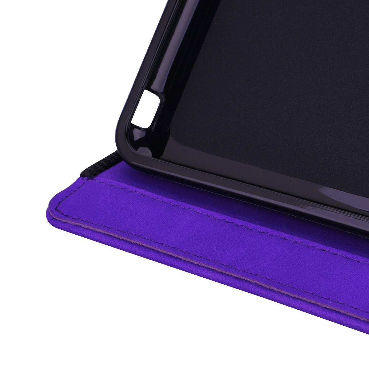 Alt View 1. Dteck - Case for Samsung Galaxy Tab S10 Ultra & S9 Ultra & S8 Ultra (X920/X910/X900),Shockproof Embossed PU Leather Folio Cover - Purple.