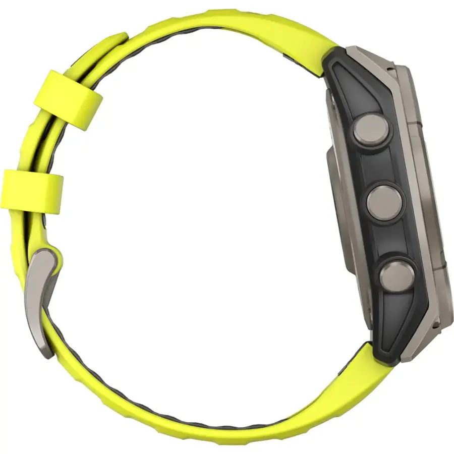 Alt View 6. Garmin - fēnix 8 Solar Sapphire GPS Smartwatch 47mm Fiber-reinforced polymer - Titanium.