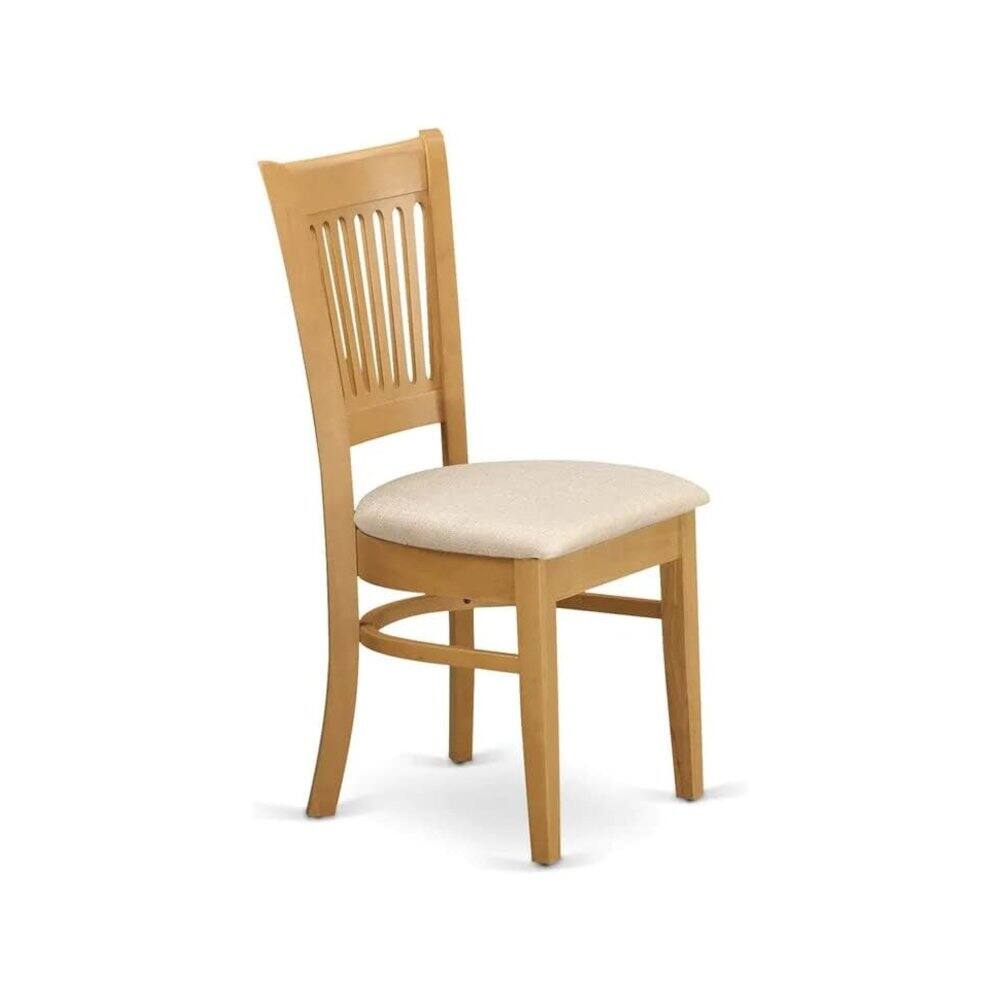 Alt View 6. FurniFact - 5 Piece Solid Wood Kitchen Table Set with Dining Chairs for Four - Brown.