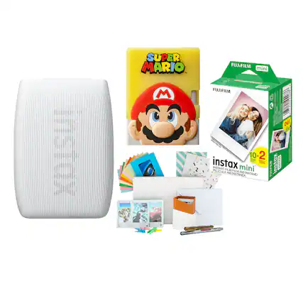 SUPER MARIO - M FUJ.FILM mini - CEreE 2425 FUJIFILM 1
SOS: ! i
I N
AE - ON 10x2 - x 2
instax - mini INSTANT PELICULA FILM/FILM INSTANTANEA mini INSTANTANE! UFHM instax