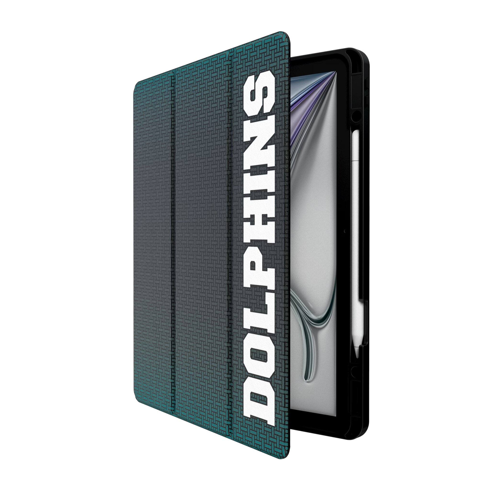 Alt View 1. Keyscaper - Miami Dolphins iPad Case - 13in Air M2/M3 - Black.