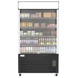 Koolmore - 46 in. Open Air Grab and Go Refrigerator - 24 Cu Ft. CDA-25C-BK - Black