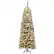Front. Costway - 6Ft Pre-lit Snow Flocked Artificial Pencil Christmas Pine Tree w/ 250 LED Lights - Green/White.