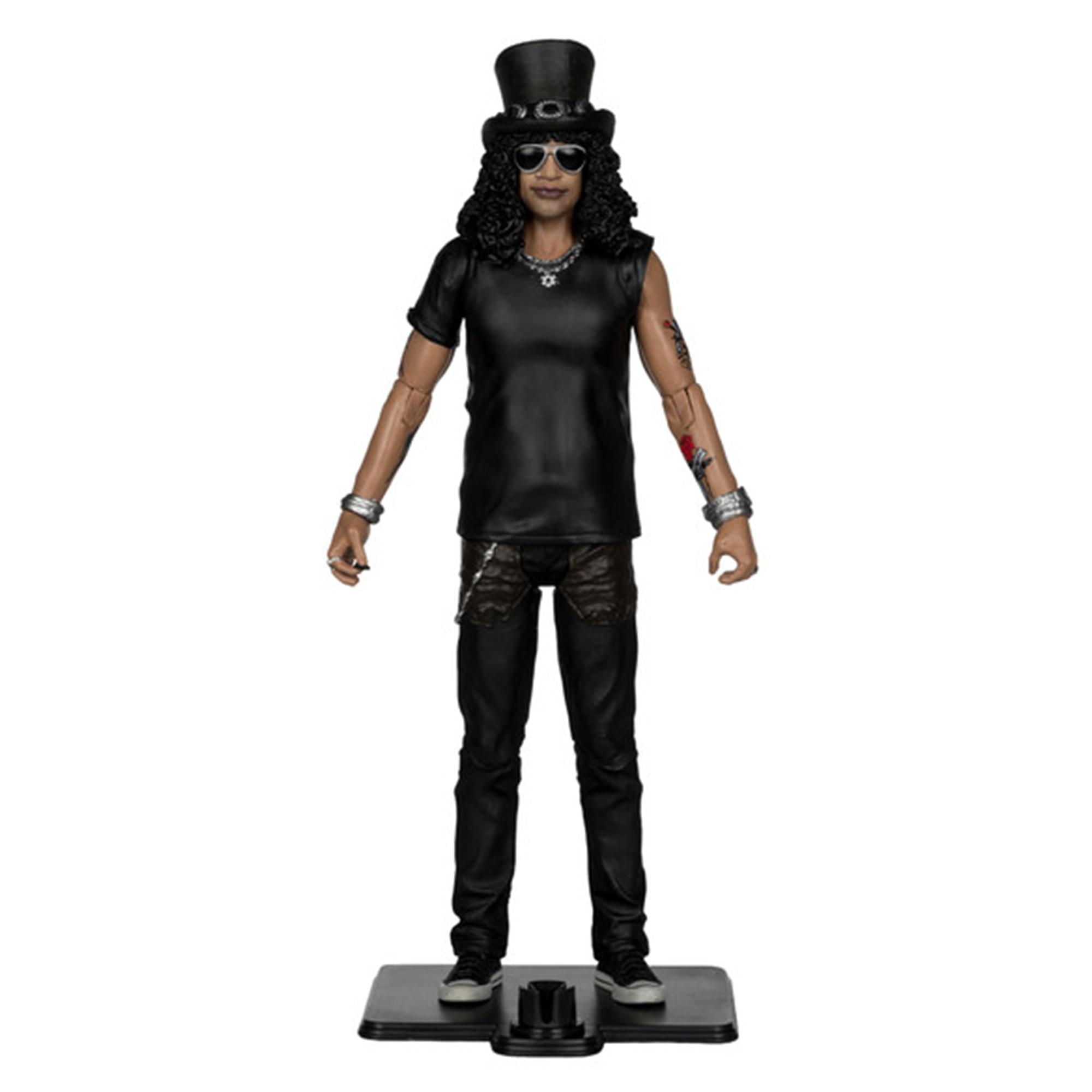 McFarlane Toys - Guns N' Roses Music Maniacs 6 Inch Posed Figure | Slash - Black