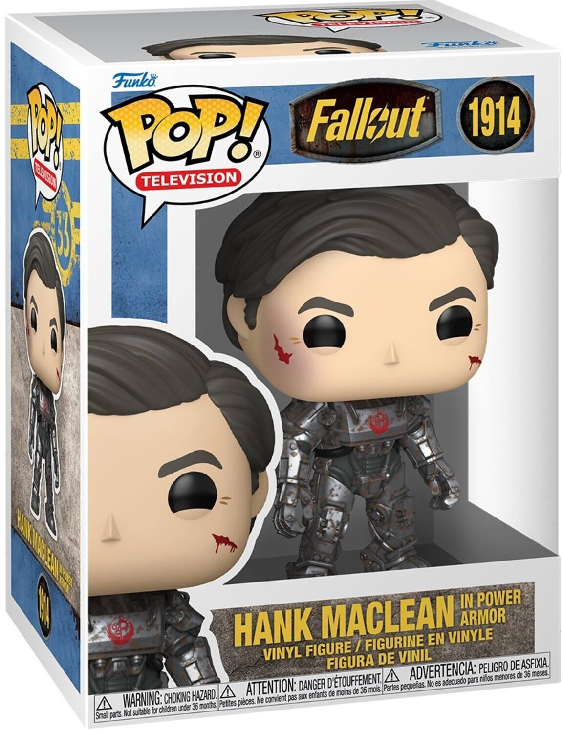 OP TOETL TAnke Funko. 1 TOP! Fallzut 1914 TEETSION TELEVISION 5 MAANIAST EA IN POWER HANK MACLEAN EN VINYLE ARMOR FIGURE / FIGURINE VINYL DE VINIL FIGURA ADVERTENCIA: PELIGRO DE ASFIXIA. menores de 36 meses. D'TOUFFEMENT. adecuado para nios ATTENTION: DANGER pequeras. No es de 36 mois. Partes HAZARD. enfants de moins WARNING: CHOKING convient pas aux Petites pieces. Ne for children under 36 months, Snall parts. Not suitable