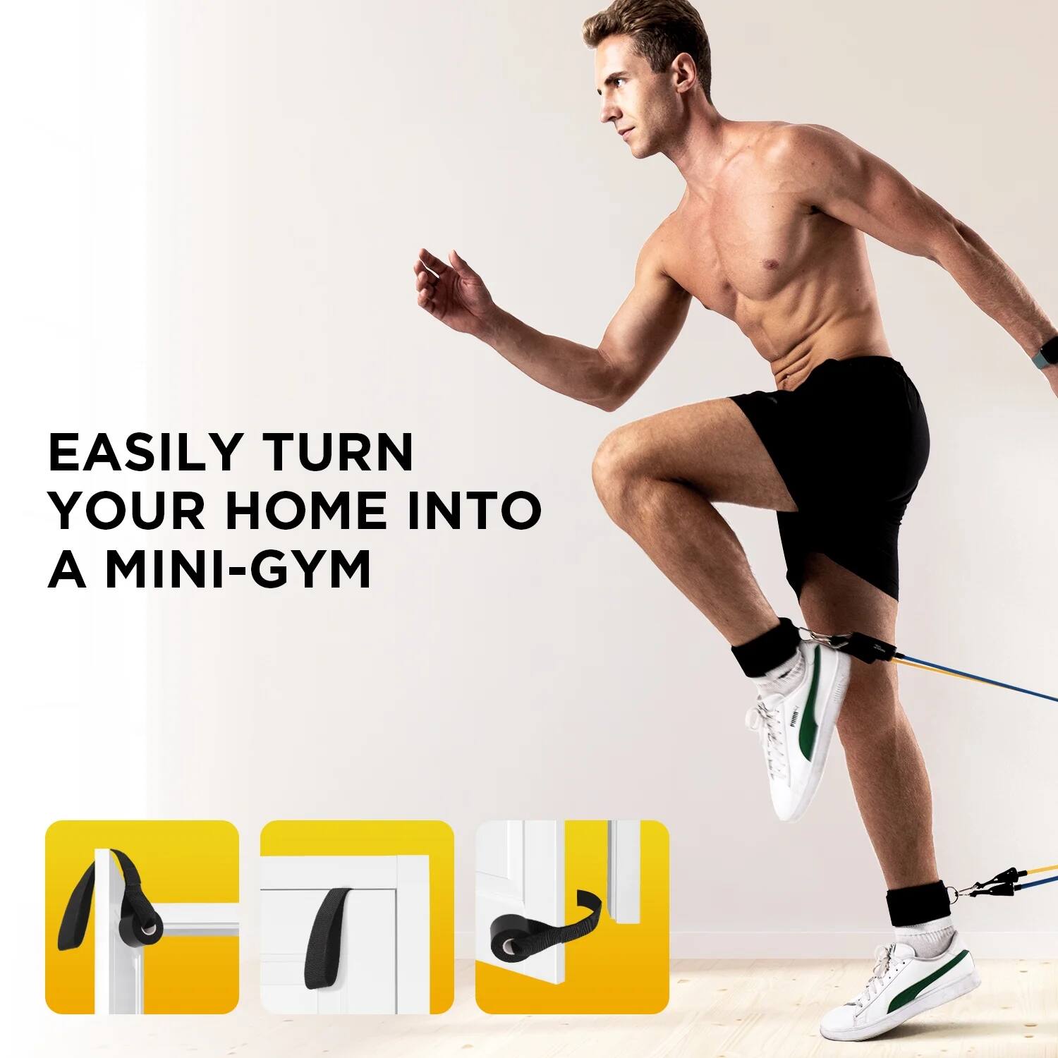 EASILY TURN YOUR HOME INTO A MINI-GYM