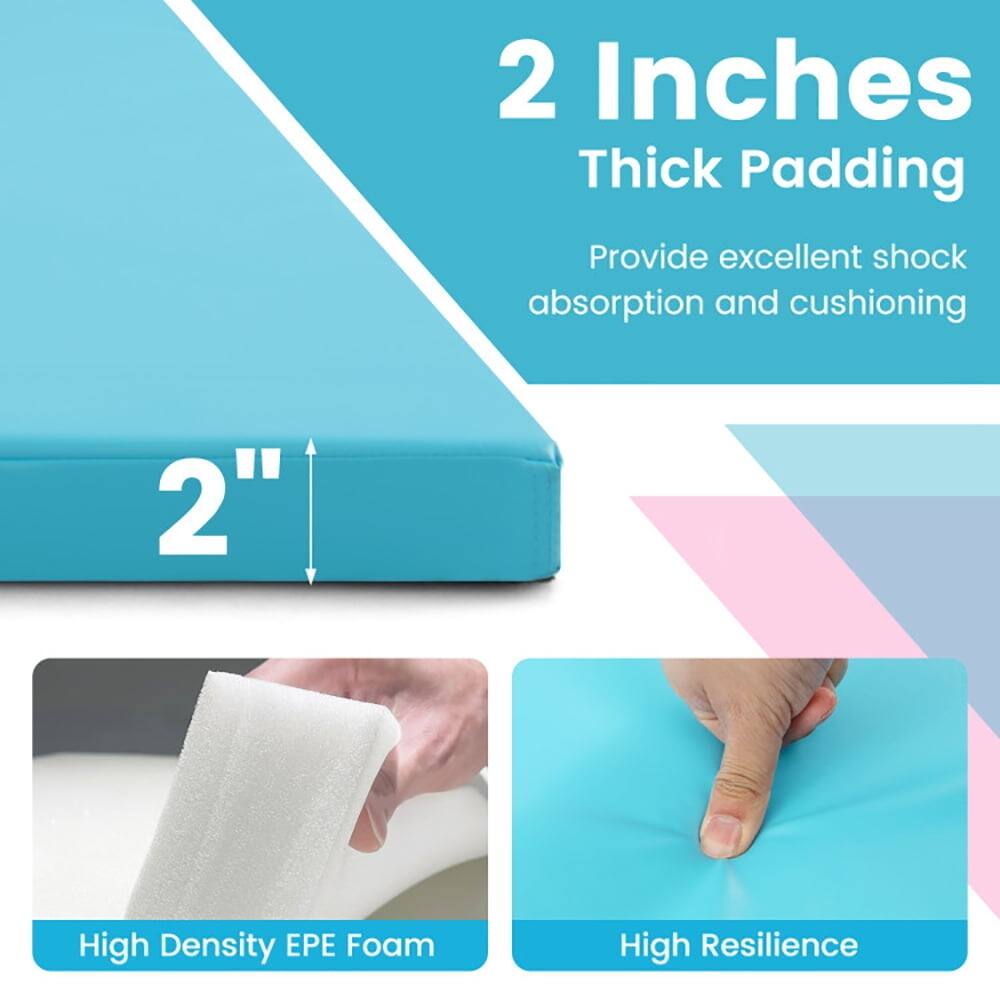 2 Inches Thick Padding  
Provide excellent shock absorption and cushioning  

2" High Density EPE Foam  
High Resilience