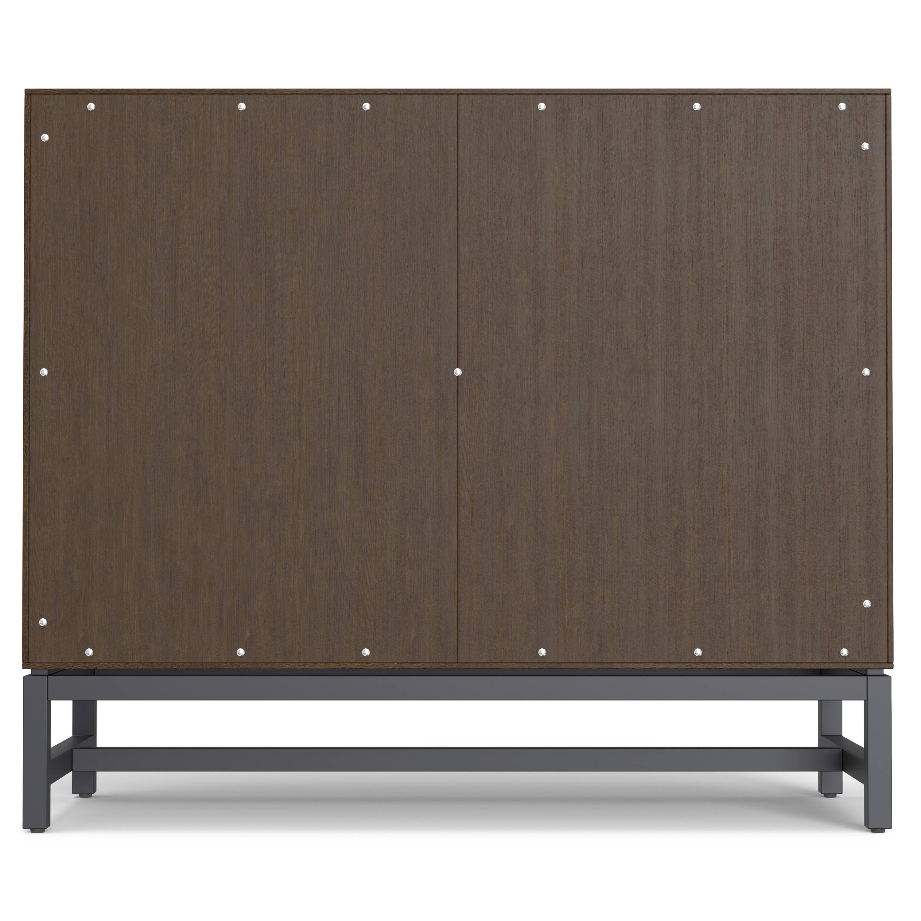 Alt View 1. Simpli Home - Banting SOLID HARDWOOD 2 Door Sideboard Buffet in Walnut Brown - Walnut Brown.