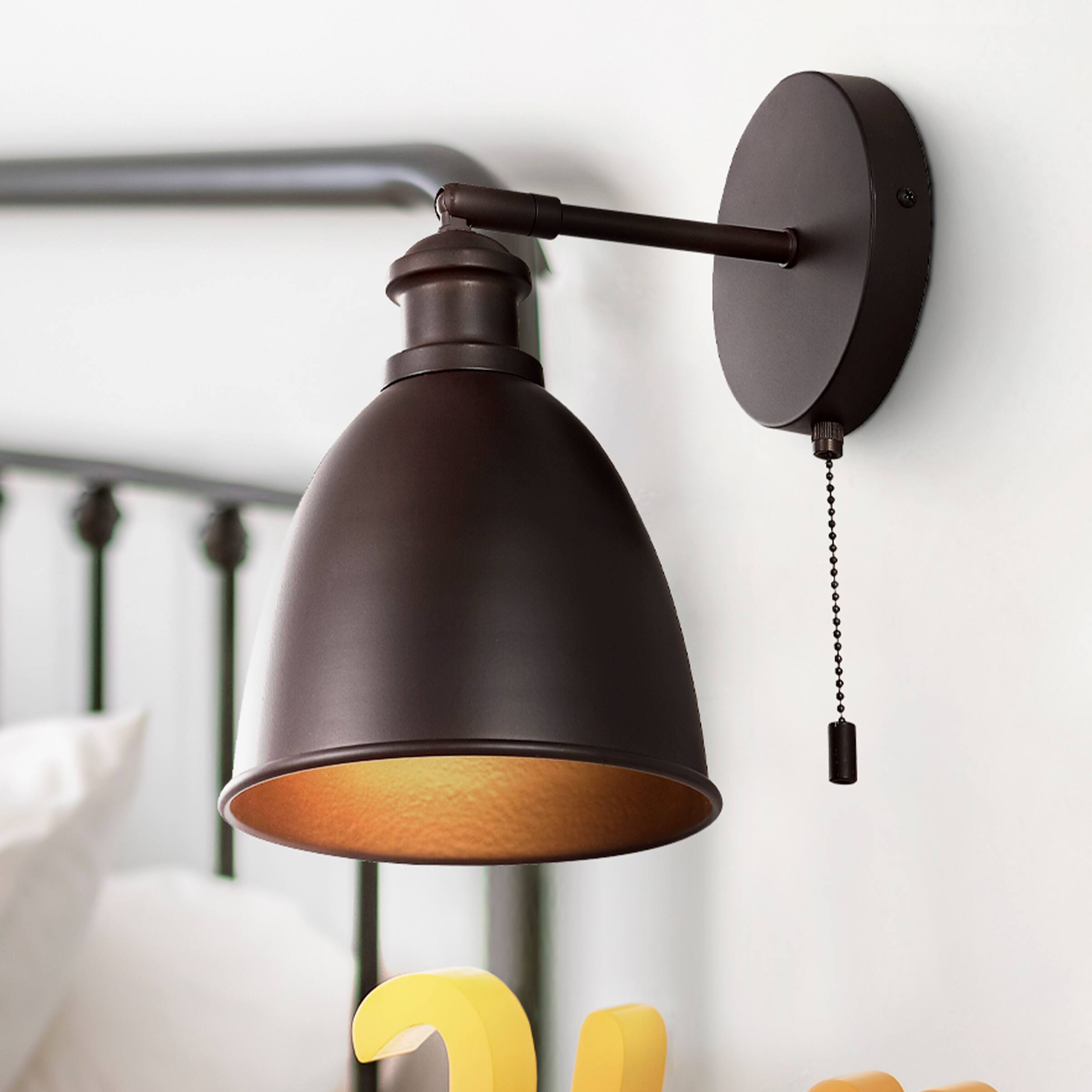 Alt View 7. Jonathan Y - Hudson 6.5" 1-Light Farmhouse Bohemian Iron LED Sconce, Oil Rubbed Bronze (Set of 2) - Oil Rubbed Bronze.