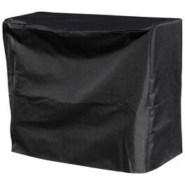 Sunnydaze - 2 ft Weather-Resistant PVC Firewood Log Rack Cover - Black