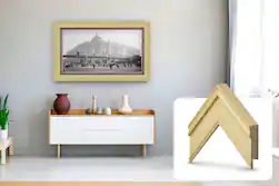 Deco TV Frames - Premiere Bezel for Samsung the Frame TV - 65" - Antique White - Front_Zoom