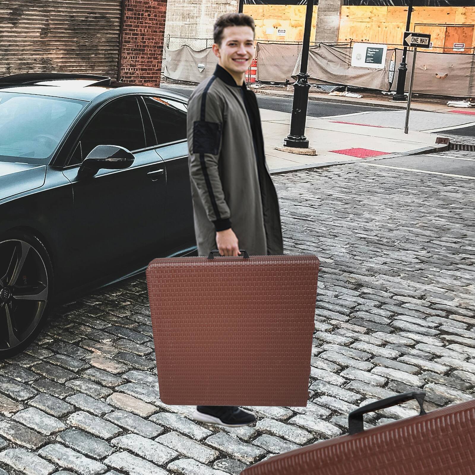 The text in the image reads:

"ONE WAY"