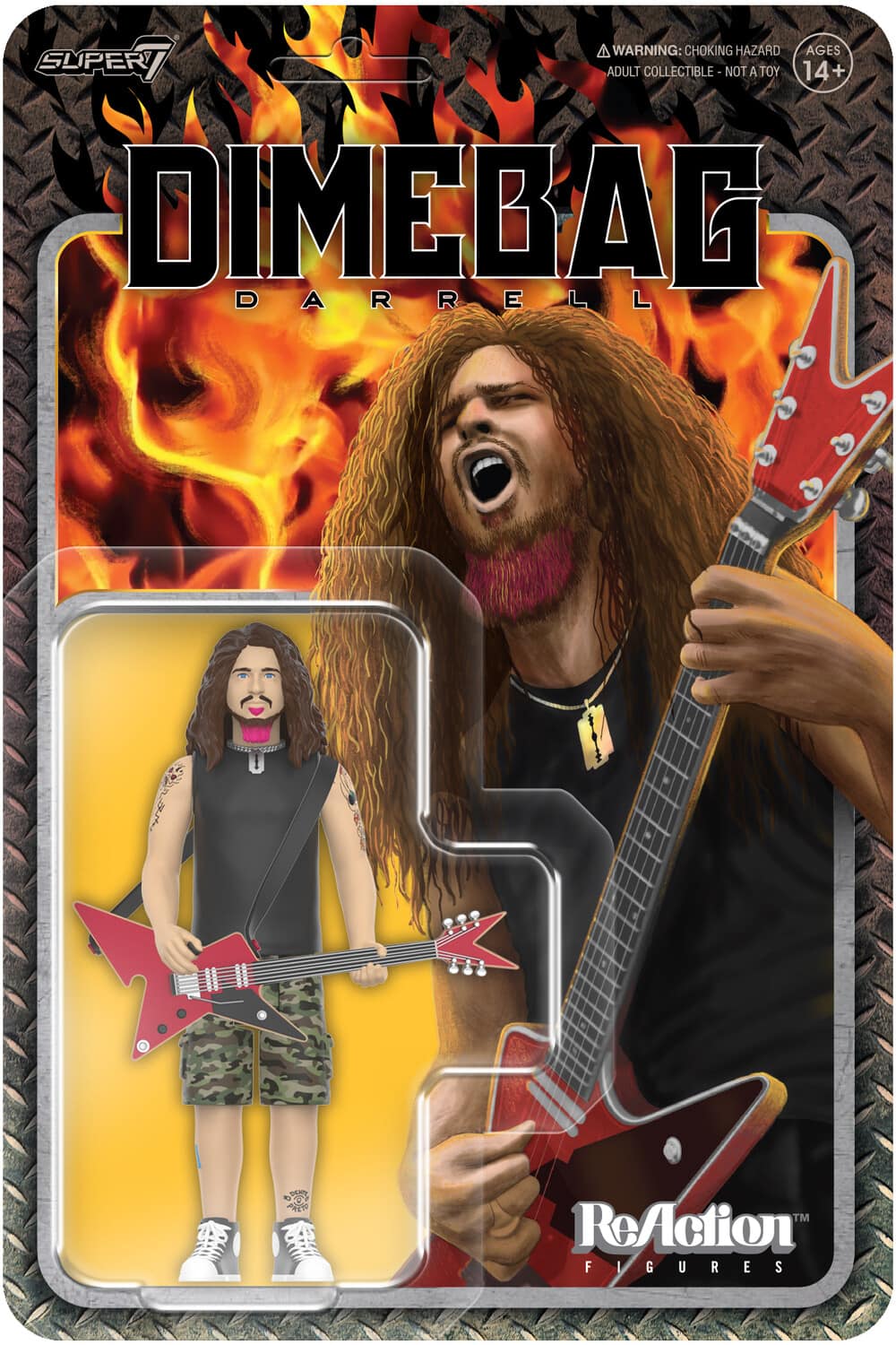 ヒンカ　dime Dimebag Darrell Super7 Dimebag Darrell ReAction Figures Wv1