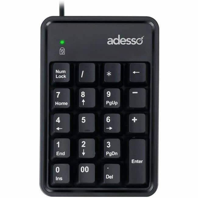 Adesso - Easytouch 600UB Keypad - Cable Connectivity - Compact - USB Interface - 19 Key(s) - Windows 7, Mac OS - PC, Mac - Macaron
