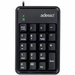Adesso - Easytouch 600UB Keypad - Cable Connectivity - Compact - USB Interface - 19 Key(s) - Windows 7, Mac OS - PC, Mac - Macaron
