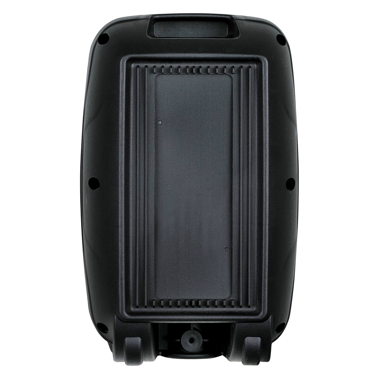 Alt View 2. iQ Sound - 8W Rechargeable Bluetooth Speaker, 8" Woofer, Lights, TWS, USB/microSD/Aux, Mic, Remote - Black.