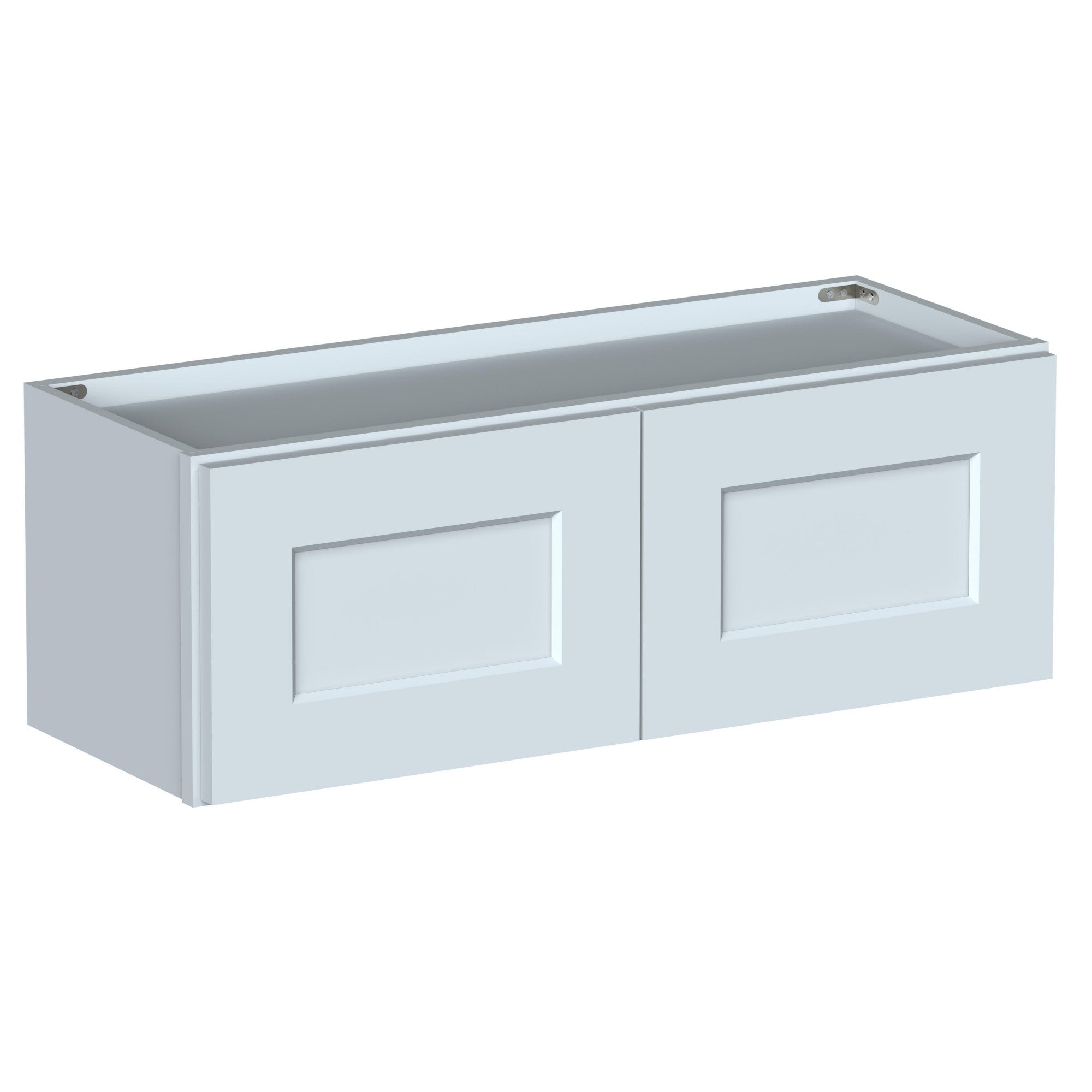 Alt View 1. Boyel Living - 33in.W x12in.D x12in.H WALL CABINET Fully assembled Cabinet With Two HDF Doors - Gray.