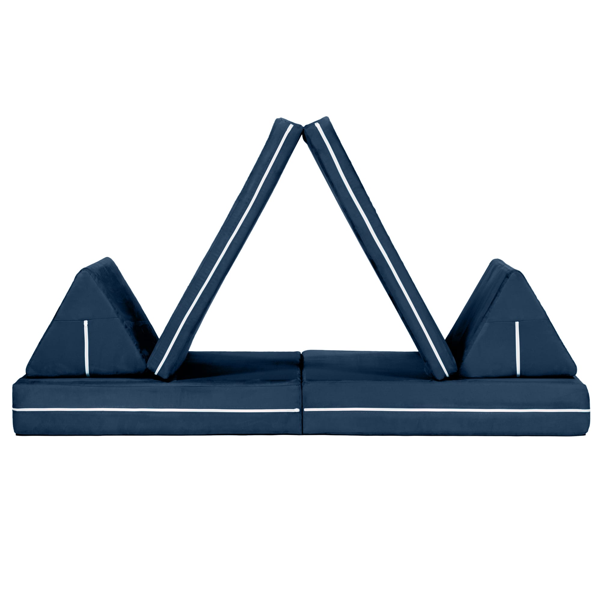 Alt View 2. Jaxx - Jaxx Zipline Playscape Imaginative Furniture Playset for Creative Kids, Original Set, Navy - Navy.