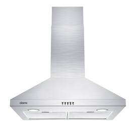 Jeremy Cass - 30 inches - Convertible - Wall Range Hood - Silver