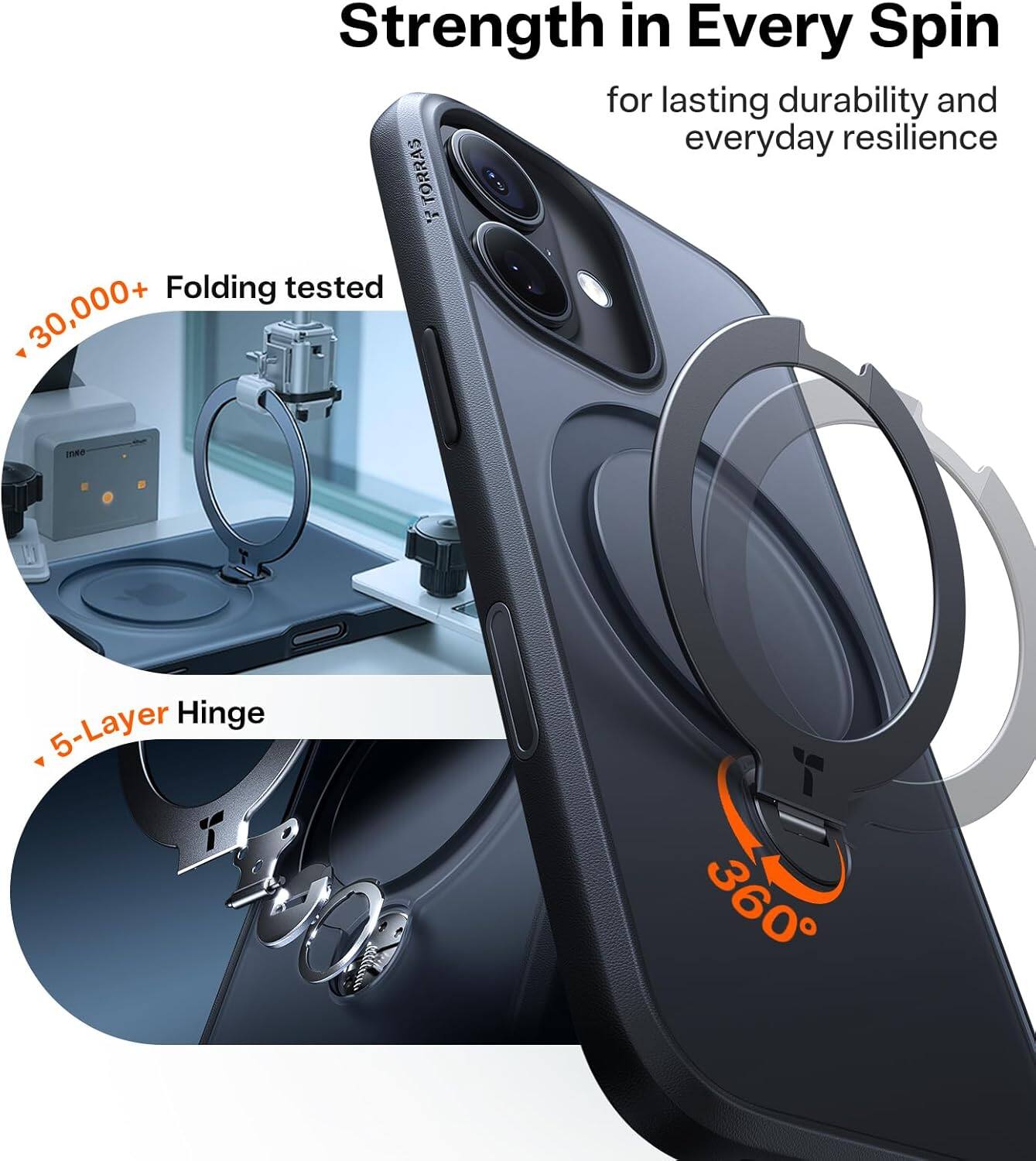 TORRAS Ostand Q3 iPhone 17 Pro ケース Amazon.com: TORRAS Ostand Q3 Air for iPhone 17 Pro Max Case with
