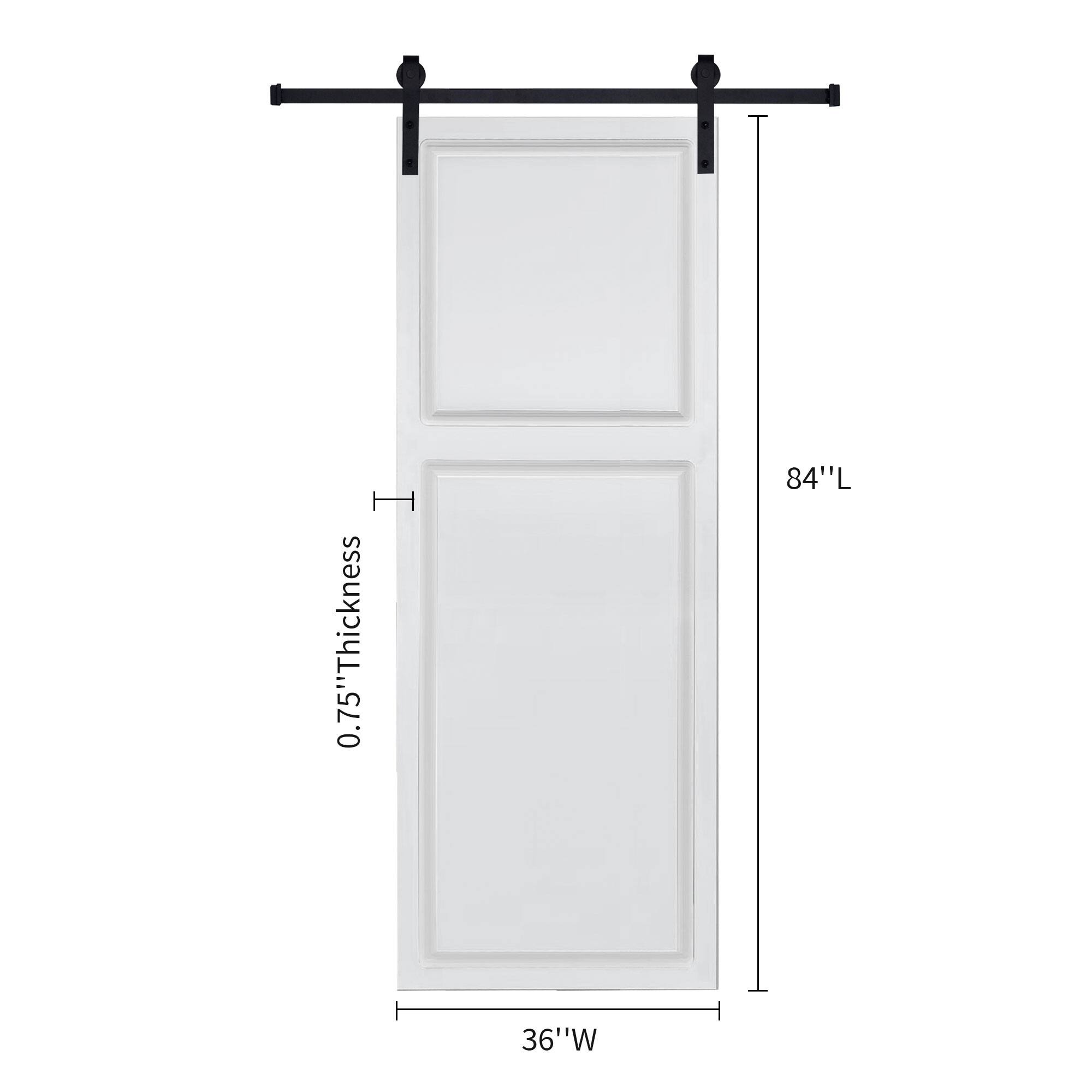0.75" Thickness  
84" L  
36" W