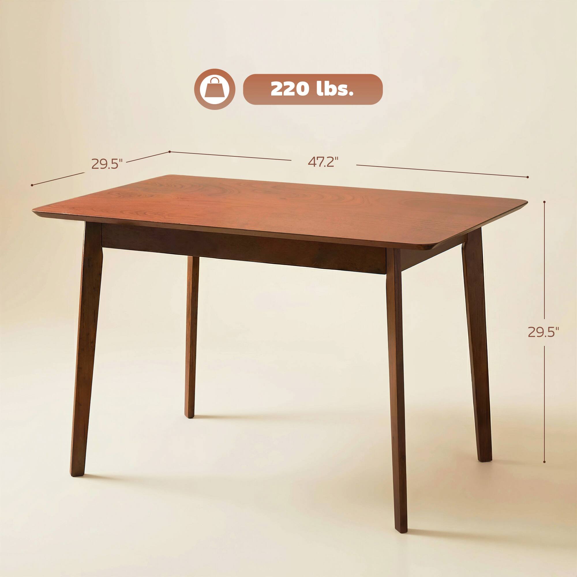 220 lbs.  
29.5"  
47.2"  
29.5"