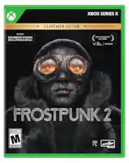 XBOX SERIES X ICEBREAKER EDITION INCLUDES NEW LONDON POP-UP DIORAMA DIGITAL ARTBOOK & NOVELLA BEST STRATEGY/ SIM GAME THE GAME AWARDS WINNER FROSTPUNK 2 MATURE 17+ M ESRB SKYBLIND GAMES