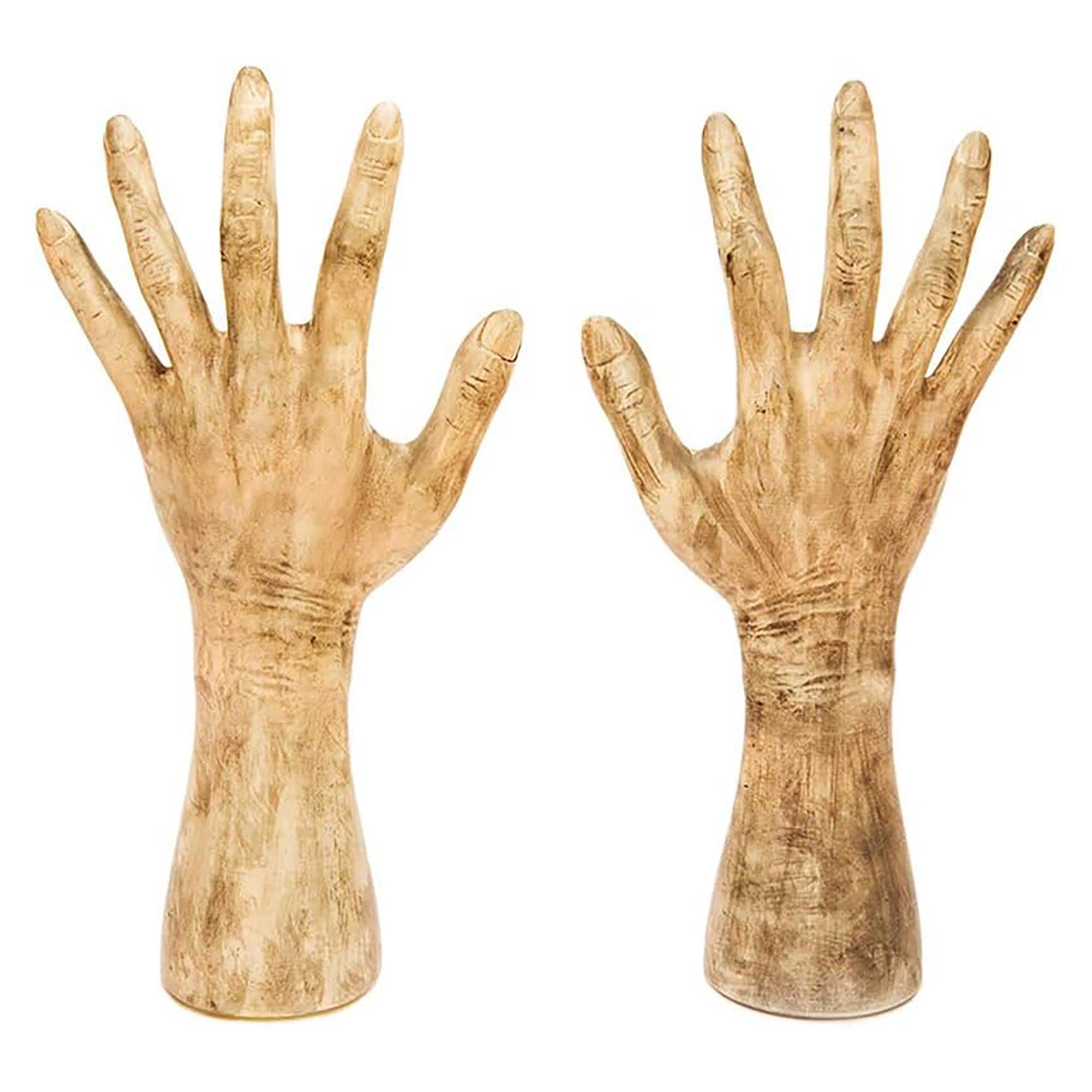 Funworld - Fade In/Out Grave Breaker Hands Halloween Decor - Brown