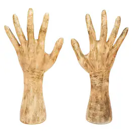 Funworld - Fade In/Out Grave Breaker Hands Halloween Decor - Brown