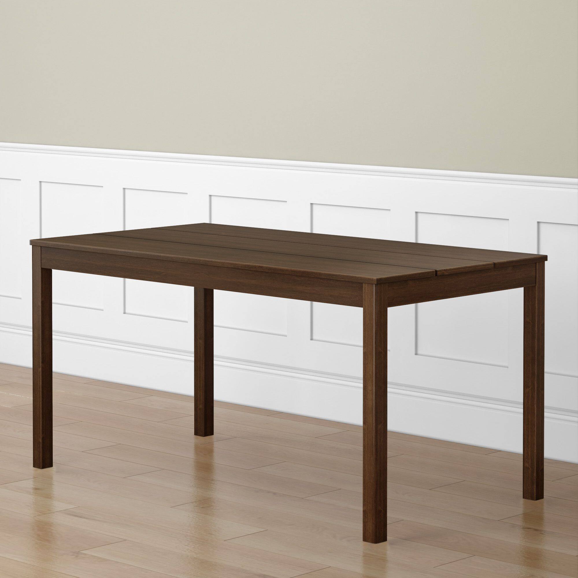 Front. Grain & Grove - Rectangular Dining Table (60in / 1524mm), Walnut - Walnut.