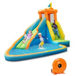 Ecooso - Inflatable Water Slide Bounce House for Kids w/ Blower Included