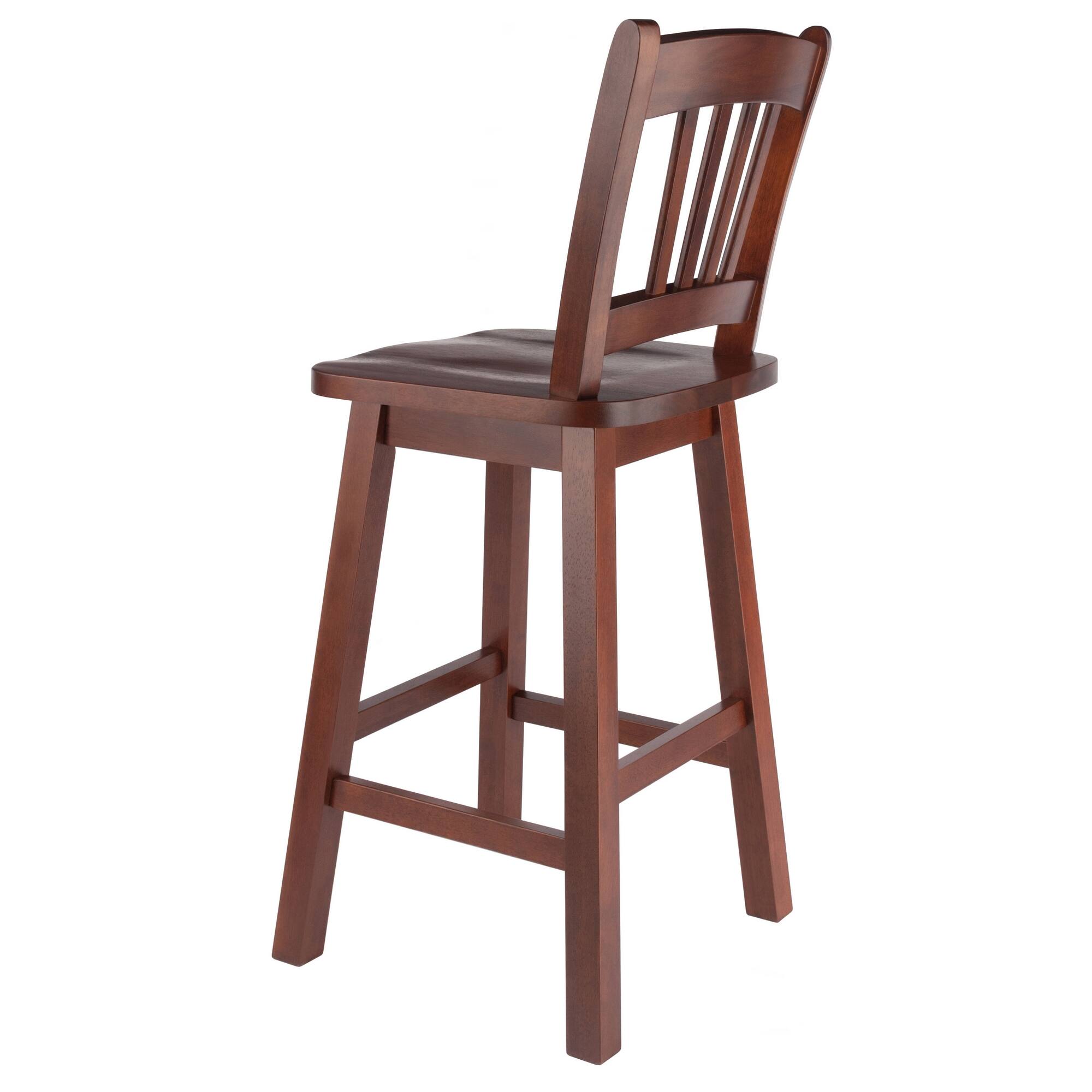 Alt View 5. Winsome Wood - Fina Swivel Seat Counter Stool - Walnut.