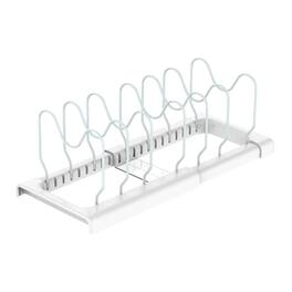 Better Houseware - Adjustable Cookware Rack -Coated Steel - White