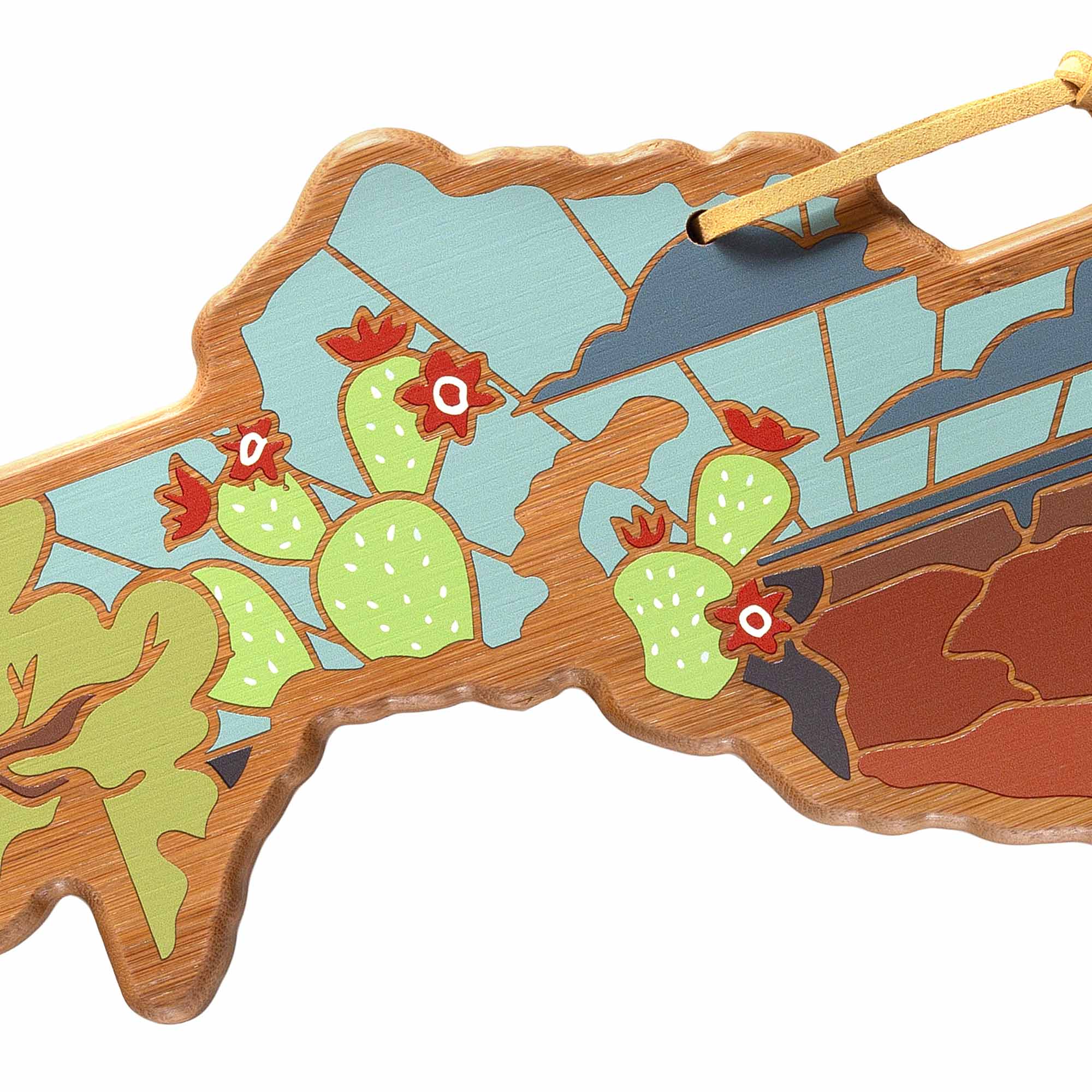 Alt View 2. Totally Bamboo - Grand Canyon Cutting Board with Artwork by Summer Stokes.