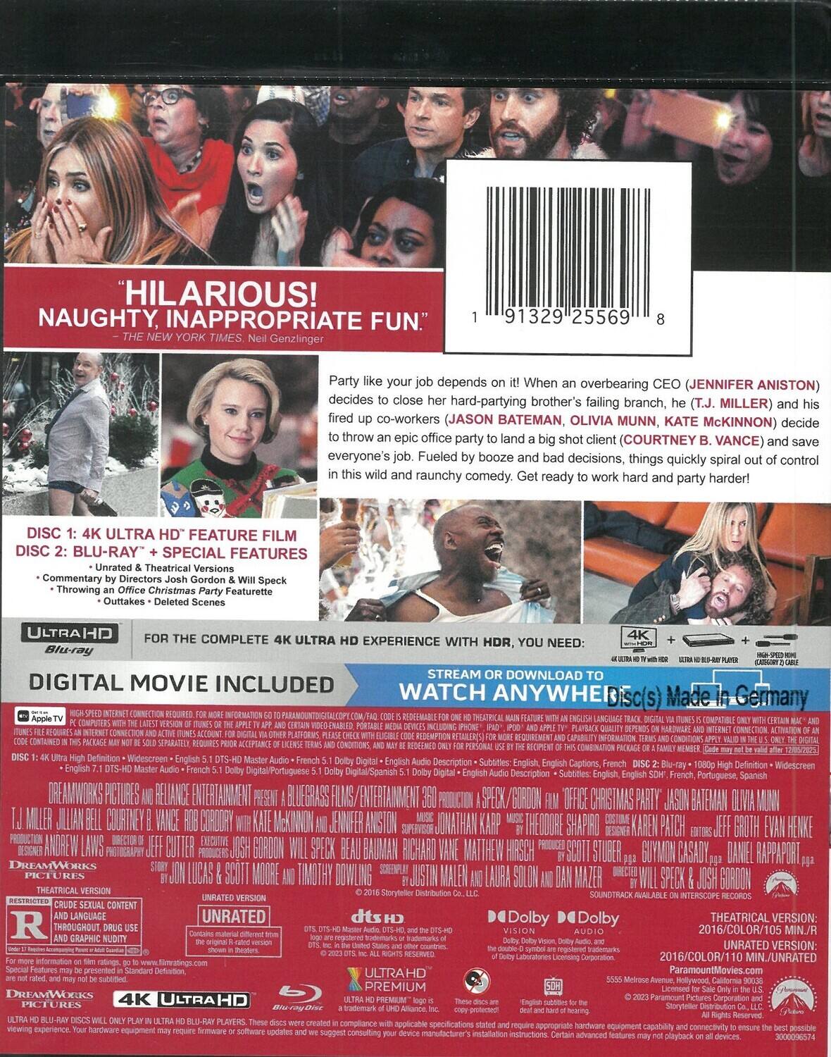 Alt View 1. Office Christmas Party   - 4K Blu-Ray.