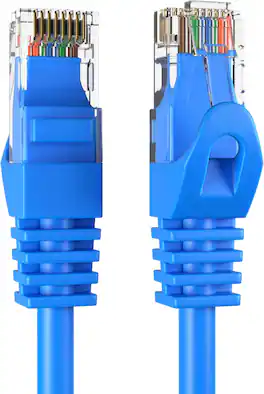 Cables Direct Online - Cat6 Ethernet Cable 200FT 550Mhz UTP Patch Cord LAN Wire for PC Laptop Router Modem TV Console - Blue