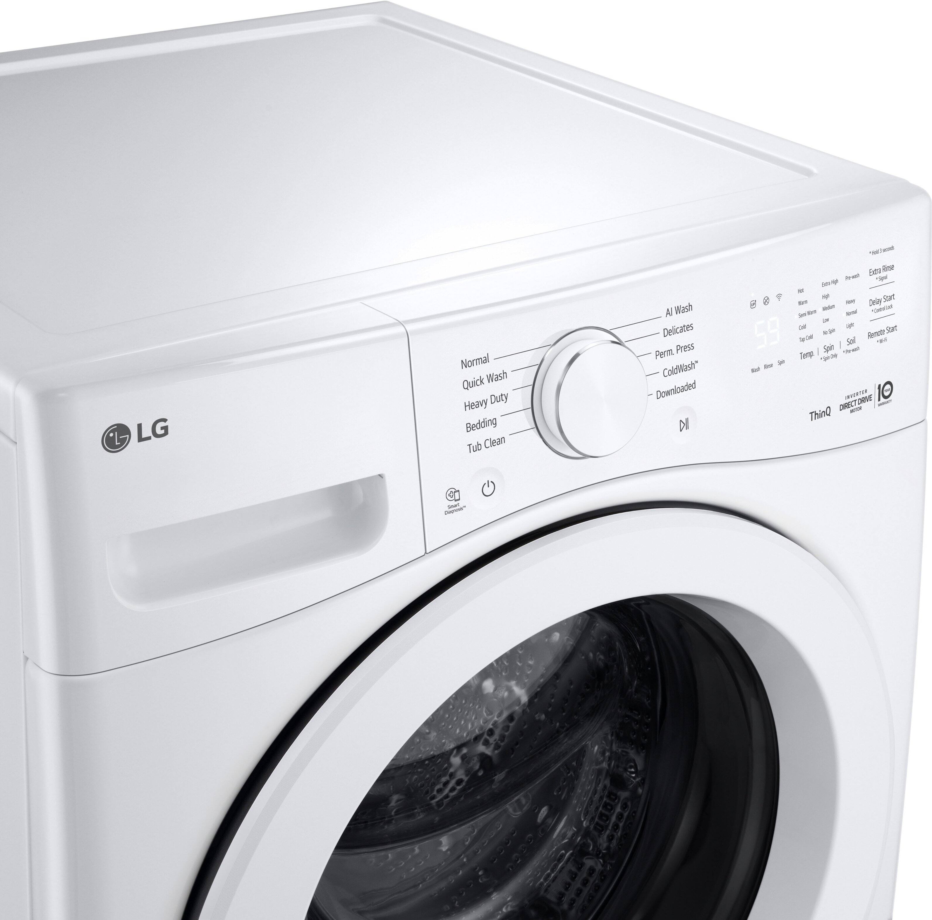 LG Normal Quick Wash Heavy Duty Bedding Tub Clean AI Wash Delicates Perm Press ColdWash Downloaded