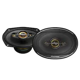 Pioneer - 6" x 9" 5-way Coaxial Speaker - 750W Max (150W Nominal) with PET dome tweeters & PEI midrange - Black