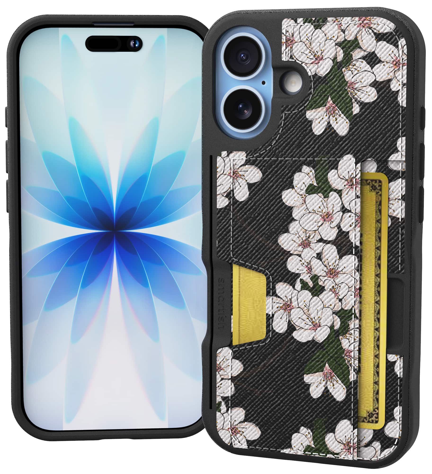 Smartish - iPhone 17 Wallet Case - Wallet Slayer Vol 2 - Slim Card Holder w/ Card Kickstand - Very Cherry Blossom - [Very Cherry Blossom]