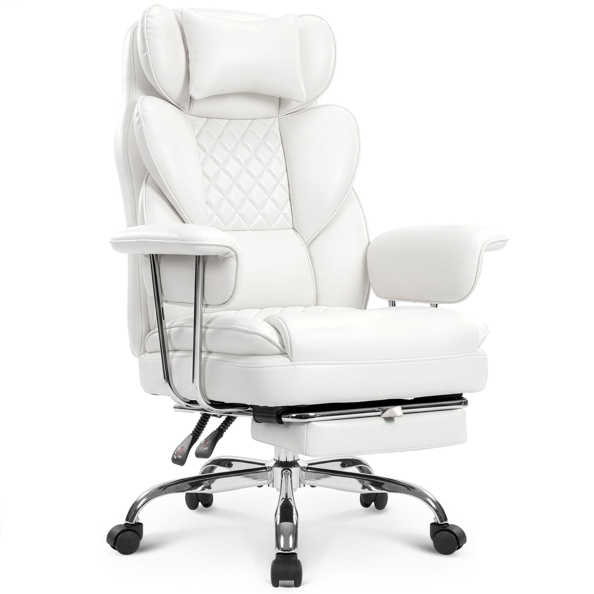 Front. Neo Chair - NEO CHAIR Big and Tall Office Chair Gaming Computer Chair High Back Heavy Duty Desk Chair with Lumbar Support - White.