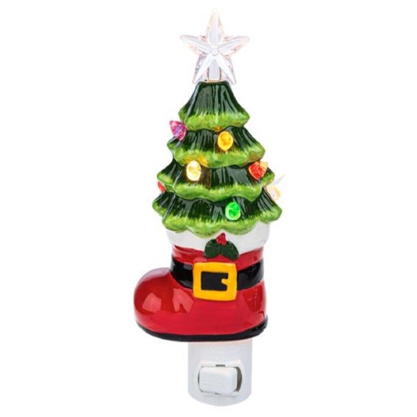 Ganz - Santa Boot with Tree Christmas Plug in Night Light 6.5 Inch - Multicolor price history on PriceWatchPro