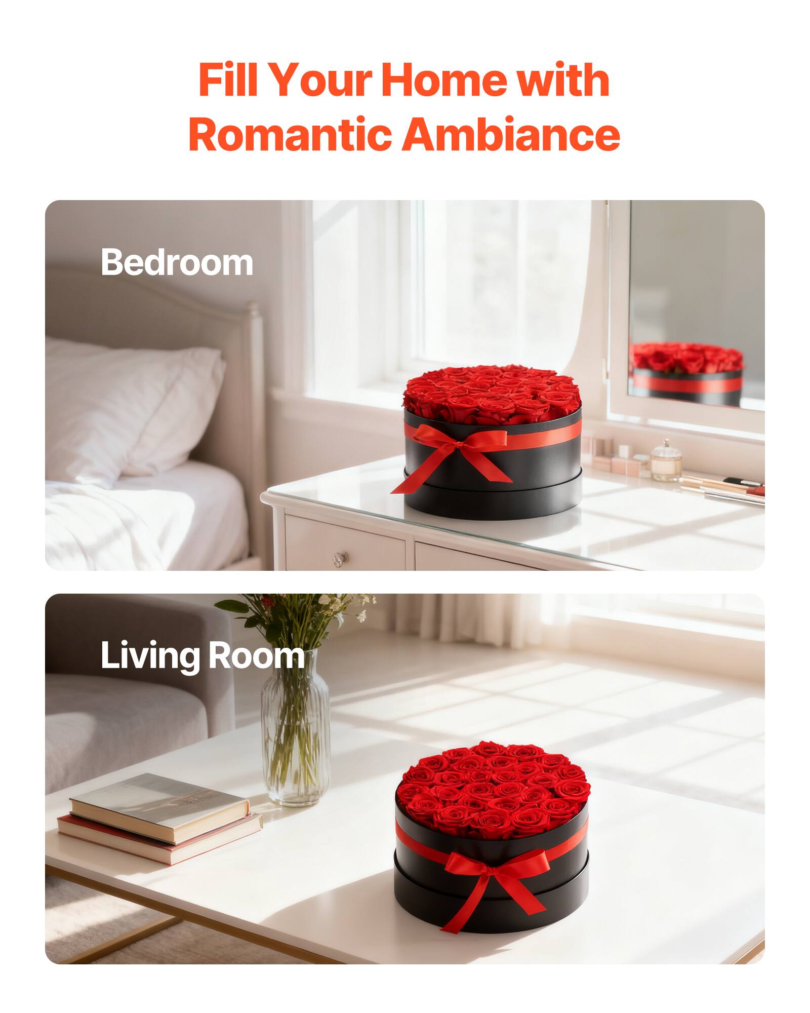 Fill Your Home with Romantic Ambiance

Bedroom

Living Room