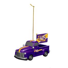 Evergreen Enterprises - LSU Tigers 3" Rally Truck Two-Piece Ornament Set - Multicolor