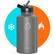 Alt View 11. Buzio - 64oz Insulated Water Bottle with Straw Lid and Spout Lid - Gray.