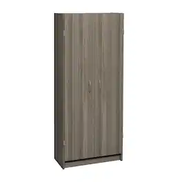 ClosetMaid - Pantry Cabinet Cupboard with Adjustable Shelves for Kitchen, Gray - Natural Gray
