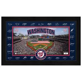 Highland Mint - Washington Nationals 12" x 20" 2026 Signature Field Photograph - Facsimile Signatures - Multicolor