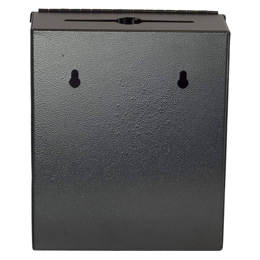 Alt View 2. AdirOffice - Steel Wall Mount Suggestion Box with Cards and Keys - Black.