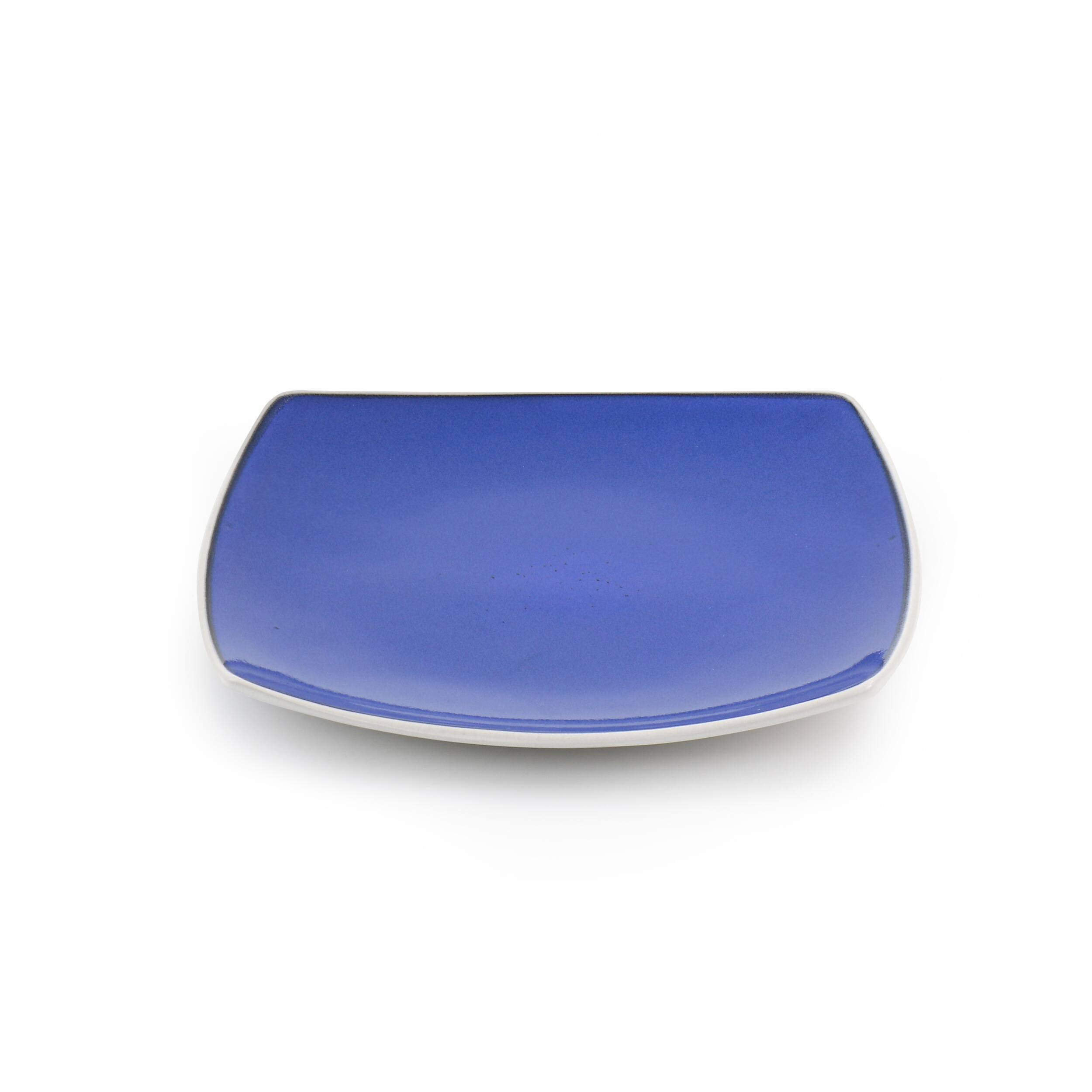 Alt View 3. Gibson - Gibson Elite Soho Lounge 16 Piece Stoneware Dinnerware Set in Cobalt - Cobalt.