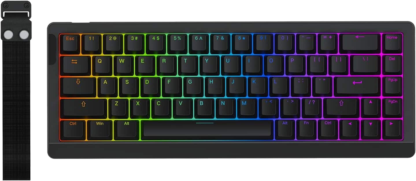 EPOMAKER - HE68 Lite Hall Effect Gaming Keyboard, 8k Polling & 128K Scan Rate, 0.01mm Adjustable Trigger, 0.125ms Latency - Black